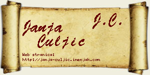 Janja Čuljić vizit kartica